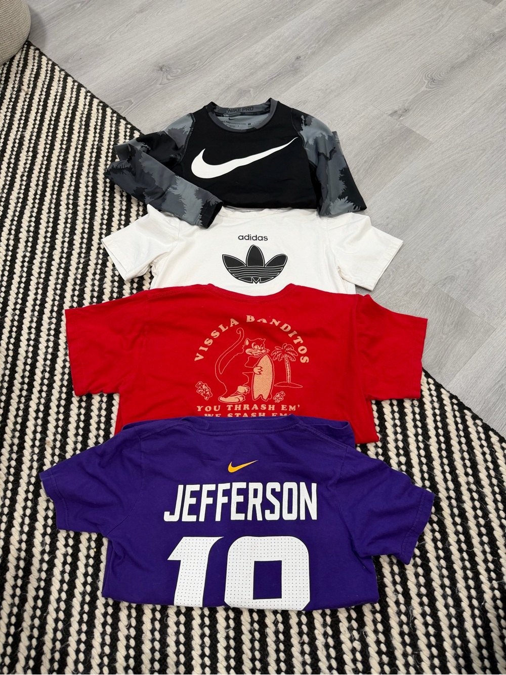 Boys youth Nike + Adidas shirt lot sizes medium + large